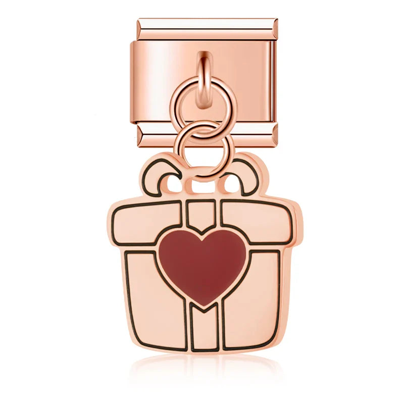Heart Cake Envelope Charms