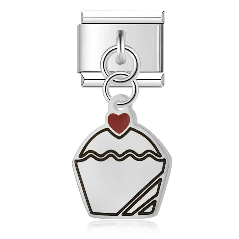 Heart Cake Envelope Charms