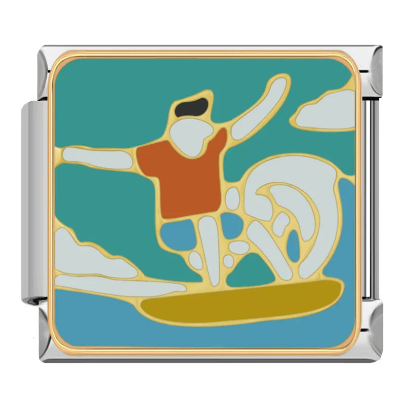 Heart Girls Boy Cat Star Charms Italian Links DJ1242