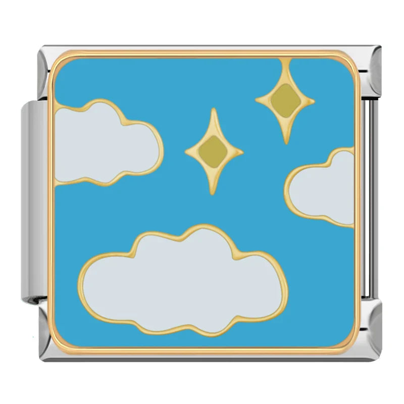 Heart Girls Boy Cat Star Charms Italian Links DJ1242