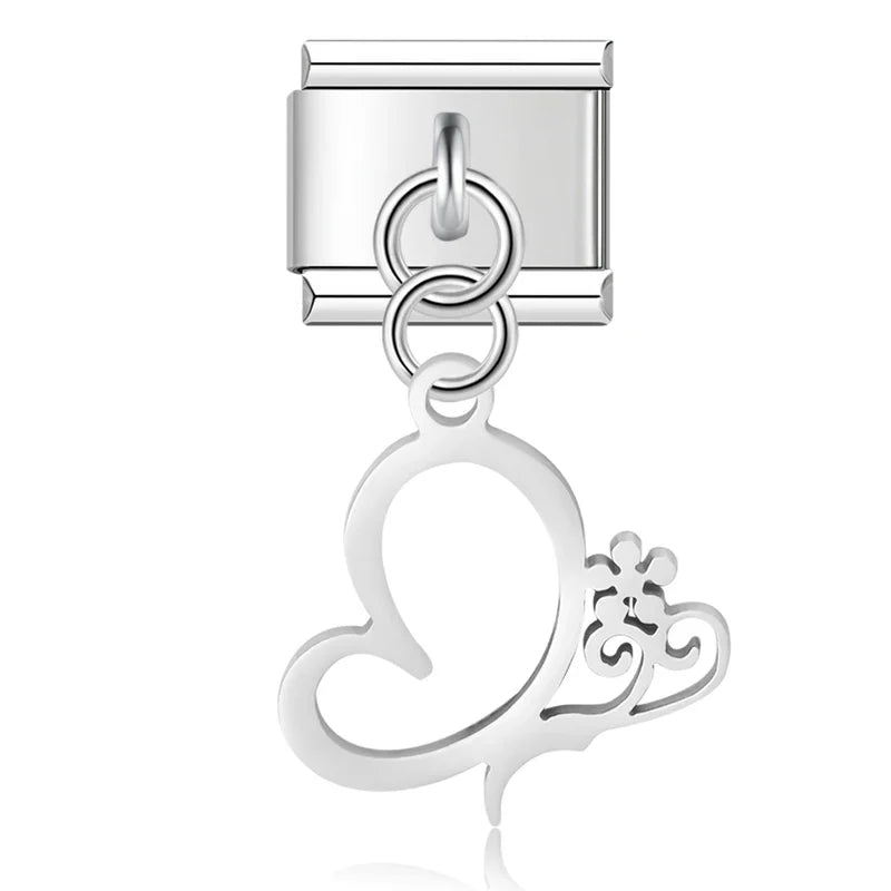 Heart Girls Boy Cat Star Charms Italian Links DJ1231