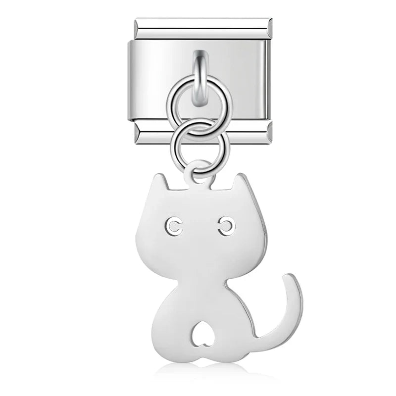 Heart Girls Boy Cat Star Charms Italian Links DJ1231
