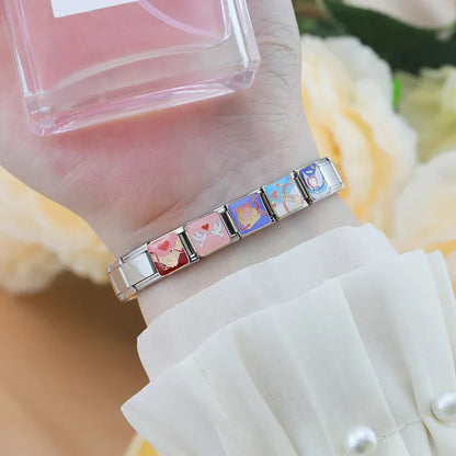 Romantic Love Story & Couples Italian Charms — Romance Scene Bracelet Links