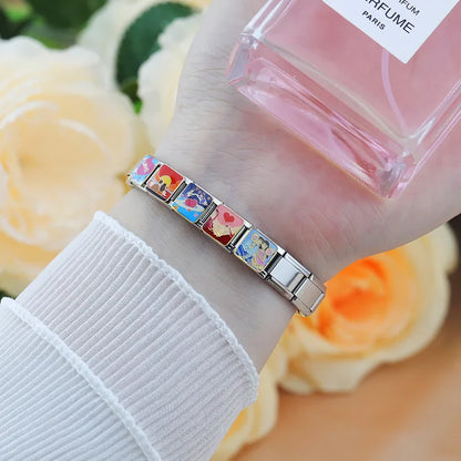 Romantic Love Story & Couples Italian Charms — Romance Scene Bracelet Links