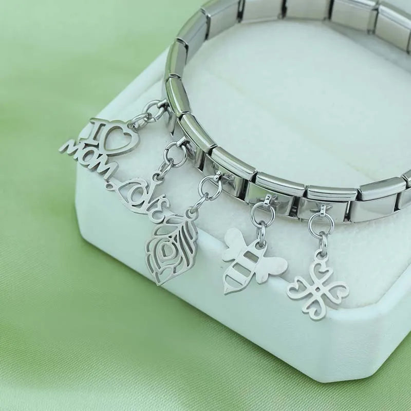 Love MOM Heart Key Bees Snow DJ103