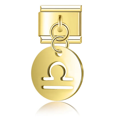 Zodiac Dangle Charms in Gold