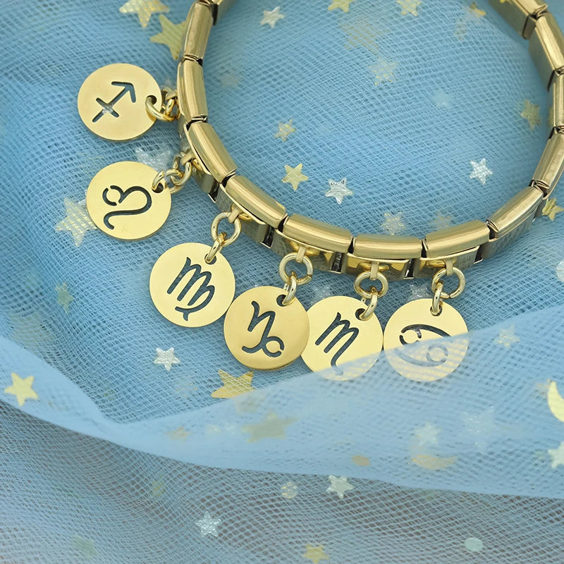 Round 12 Constellation Italian Charms Links DJ1213