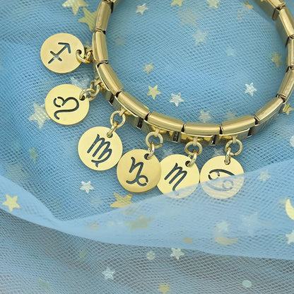Zodiac Dangle Charms in Gold