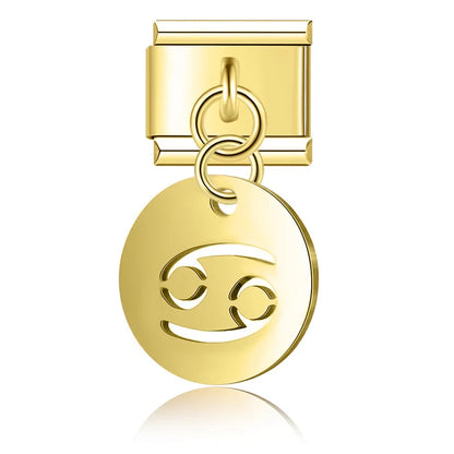 Zodiac Dangle Charms in Gold