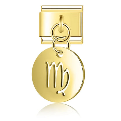 Zodiac Dangle Charms in Gold