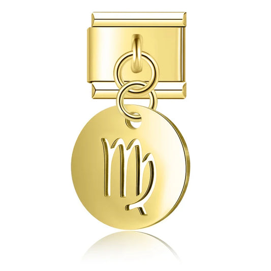 Celestial Gold Zodiac Dangle Charms