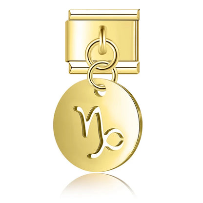Zodiac Dangle Charms in Gold