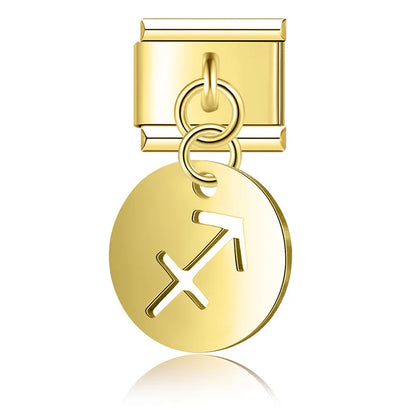 Zodiac Dangle Charms in Gold