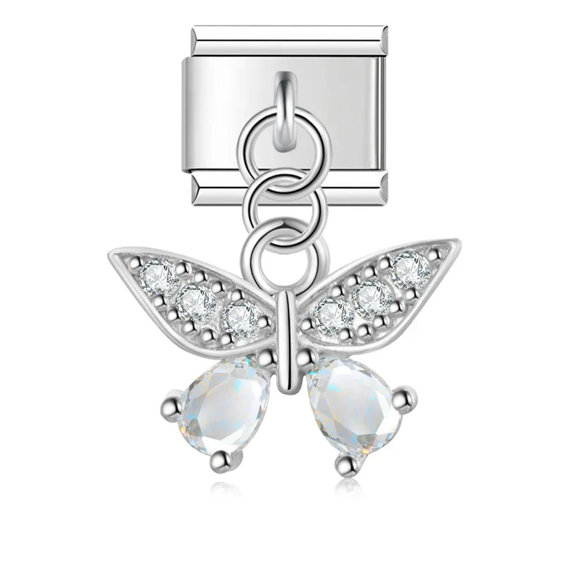 Elegant Tortoise Butterfly Shiny charms