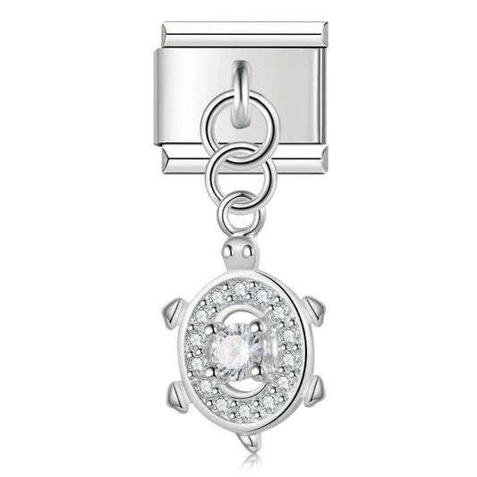 Elegant Tortoise Butterfly Shiny charms