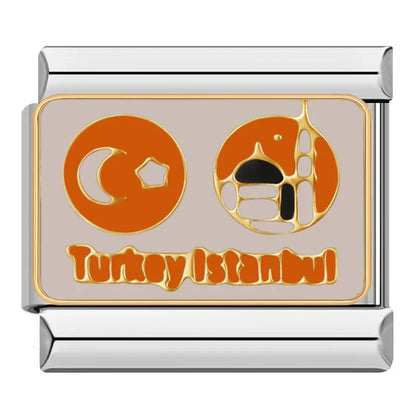 Turkey, Japan, Mexico, London & San Francisco Italian Charms — Travel Landmark Bracelet Links