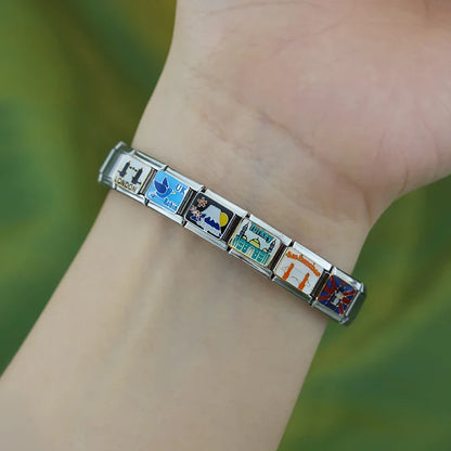 Turkey, Japan, Mexico, London & San Francisco Italian Charms — Travel Landmark Bracelet Links