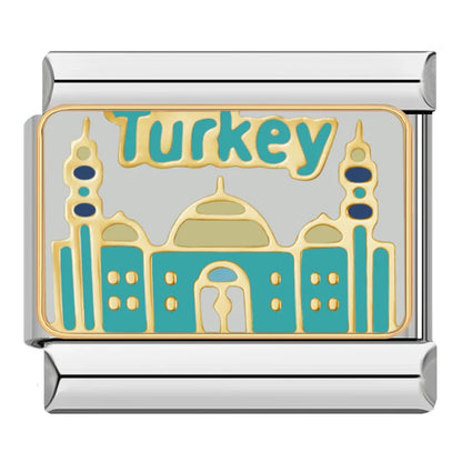 Turkey, Japan, Mexico, London & San Francisco Italian Charms — Travel Landmark Bracelet Links