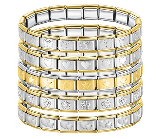 Elastic Star Heart Flower Charms ST-HUA