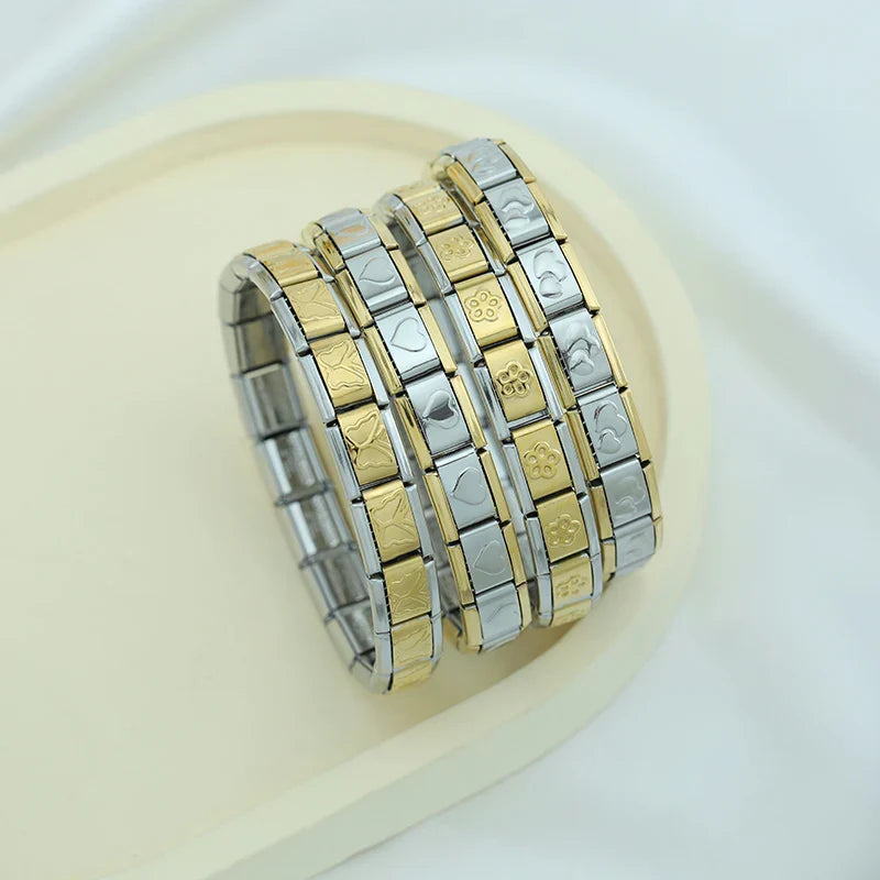 Elastic Star Heart Flower Charms ST-HUA