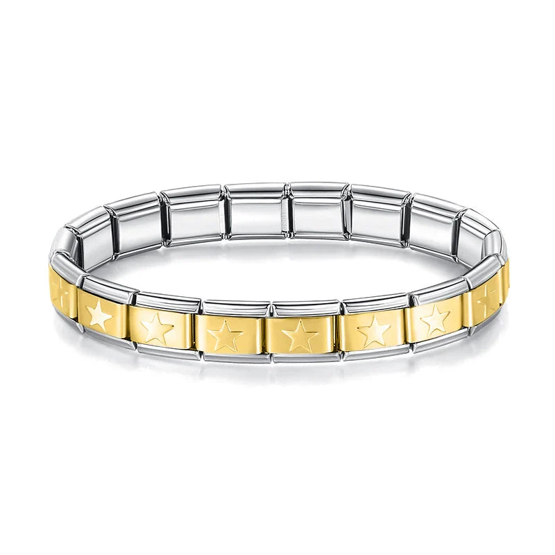 Elastic Star Heart Flower Charms ST-HUA