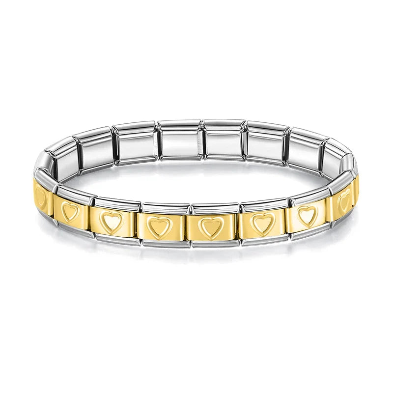 Elastic Star Heart Flower Charms ST-HUA