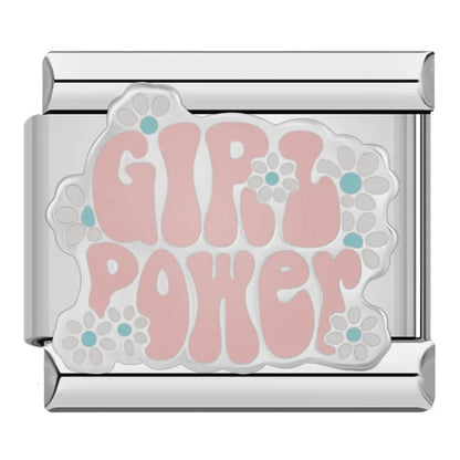 Empowering Quotes & Girl Power Italian Charms — Feminist & Motivational Bracelet Links