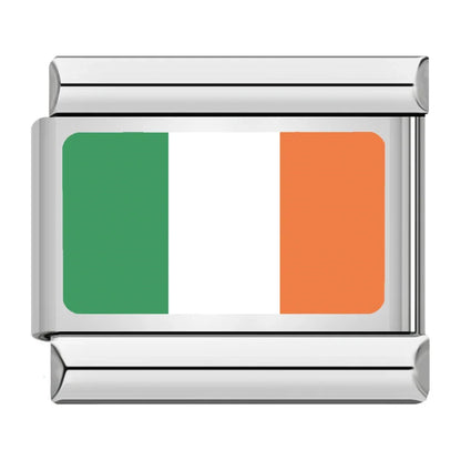 World National Flag Italian Charms — UK, Australia, India, Japan, Spain & More