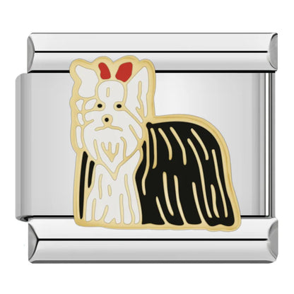 Dog Italian Charms — Breed Portraits, Paws, Puppy & Dog Lover Bracelet Links