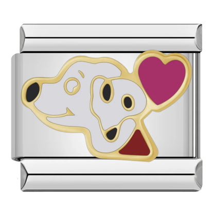 Dog Italian Charms — Breed Portraits, Paws, Puppy & Dog Lover Bracelet Links