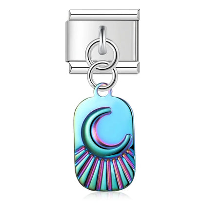 The Botanical Rose & Celestial Sunburst Dangle Charm