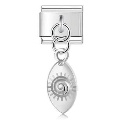 The Botanical Rose & Celestial Sunburst Dangle Charm