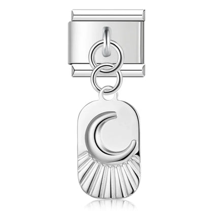The Botanical Rose & Celestial Sunburst Dangle Charm