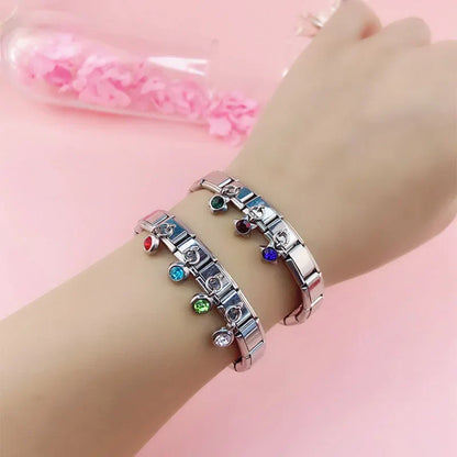 Colourful Gemstone Birthday Bead Charms