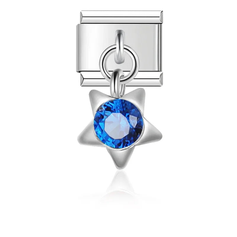 colorful gemstone birthday beads charms