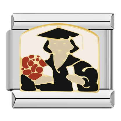 Graduation, Camping, Mother's Day, Make Up & Career Italian Charms — Milestone Bracelet Links