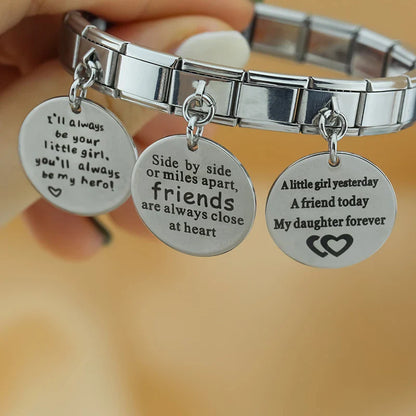 The Artisan Engraved Sentiment Dangle Charm