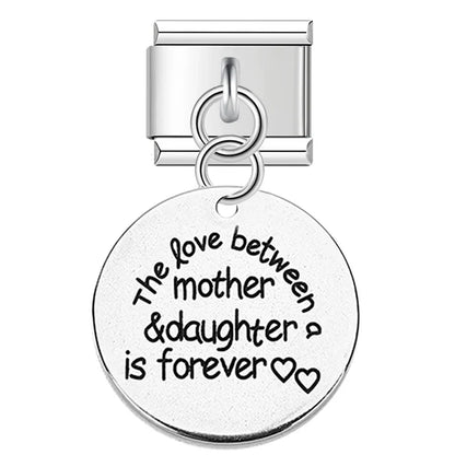 The Artisan Engraved Sentiment Dangle Charm