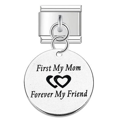 The Artisan Engraved Sentiment Dangle Charm