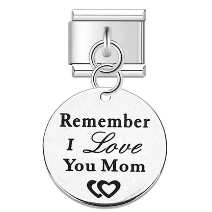 The Artisan Engraved Sentiment Dangle Charm