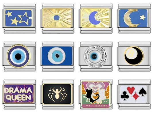 Eye Moon Star Fish Spider Poker Queen DJ854