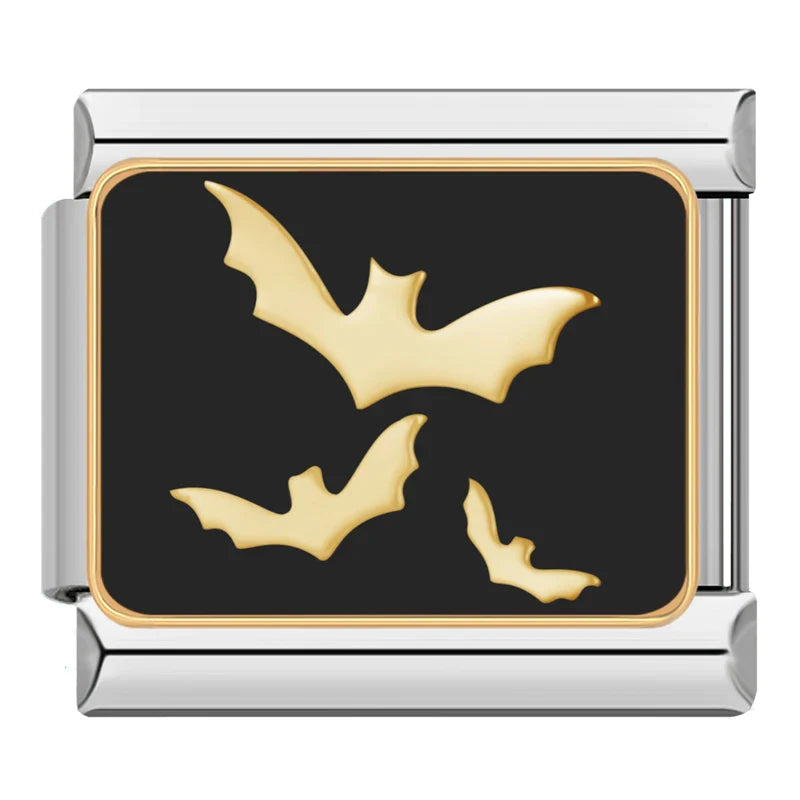 Halloween Black Owl Star Moon Bat Ghost DJ833