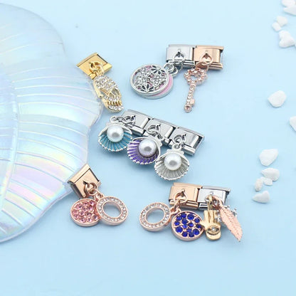 Enamel Lion & Lioness Dangle Charm for Charm Bracelets
