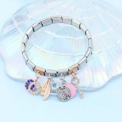Enamel Lion & Lioness Dangle Charm for Charm Bracelets