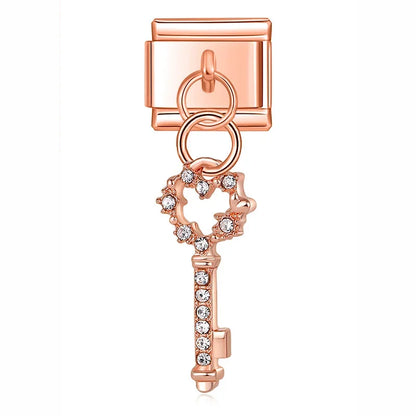 Enamel Lion & Lioness Dangle Charm for Charm Bracelets
