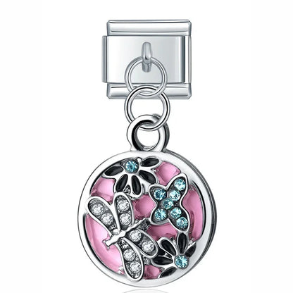 Enamel Lion & Lioness Dangle Charm for Charm Bracelets
