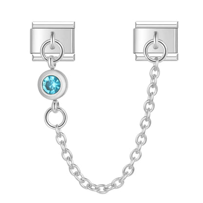 The Round Colour Dangle Charm in Gold & Silver