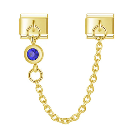 The Round Colour Dangle Charm in Gold & Silver