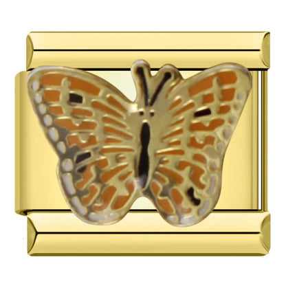 Special Gold Italian Charms — Rose Gold Flower, Mom Script, Guitar & Phone Designs
