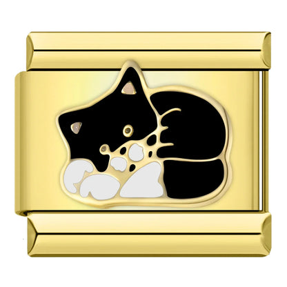Special Gold Italian Charms — Rose Gold Flower, Mom Script, Guitar & Phone Designs